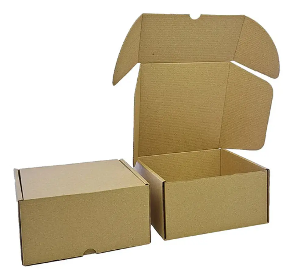 30 Cajas Con Desperfectos En La Impresión De 20x20x10 Marrón Claro 1