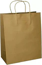 Bolsa Ecológica  Manija Trenzada 33x17x33 Kraft Paq X 50 Uni - Miniatura 2