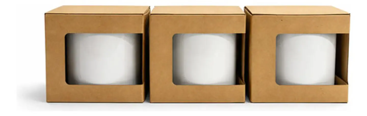 Caja Para Pocillo Mug Cierre Semiautomático X 50 Unidades 3