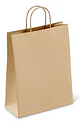 Bolsa Ecológica Manija Trenzada 20x8x16 Kraft Pack X 50 Und - Miniatura 1