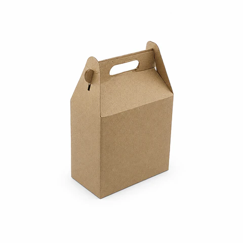 Caja Lonchera 15 X 14 X 8 Cm  En Carton Micro Corrugado