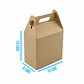 50 Caja Lonchera 15x8x14cm Para Regalo Cartón Micro Corrugad - Miniatura 2