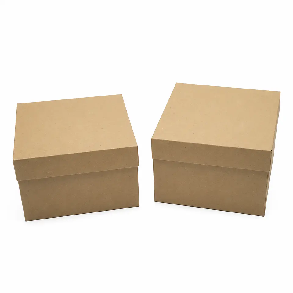 15 Cajas De Cartón Tapa Base Para Regalos Flores 20x20x10cm 3