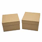 10 Cajas De Cartón Tapa Base Para Regalos Flores 20x20x20cm - Miniatura 3