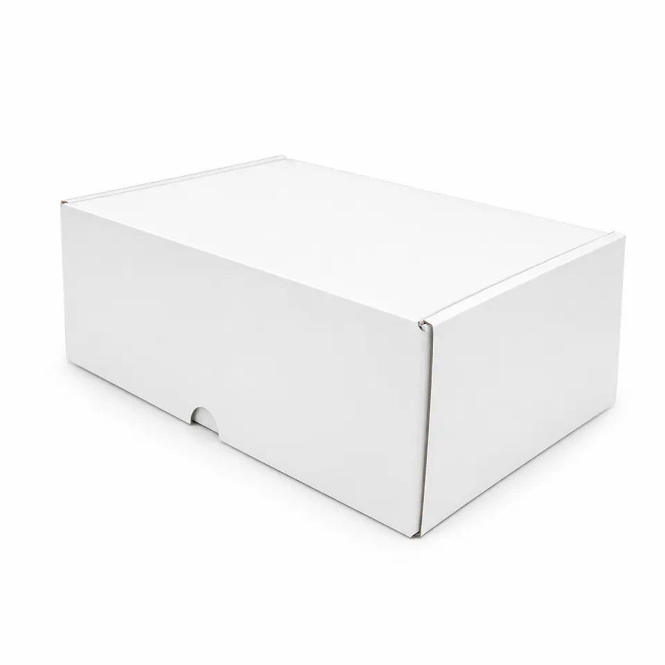 13 Cajas Blanco Kraft Para Regalos Microcorrugado 30x20x10cm 1