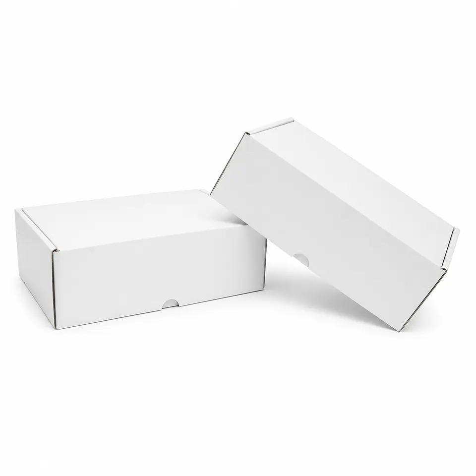 13 Cajas Blanco Kraft Para Regalos Microcorrugado 30x20x10cm 4