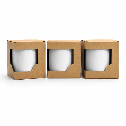 Caja Para Pocillo Mug Cierre Semiautomático X 50 Unidades