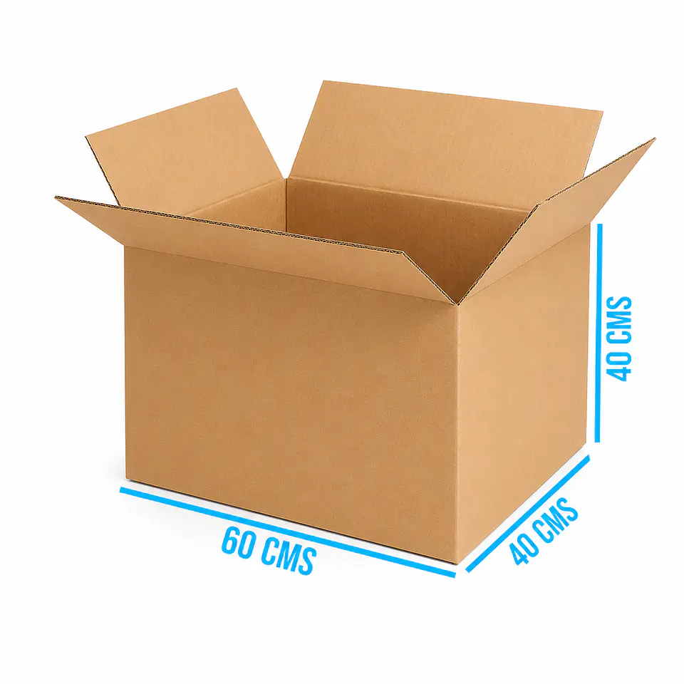 5 Cajas De Cartón Nueva Para Mudanza O Trasteo De 60x40x40cm 3