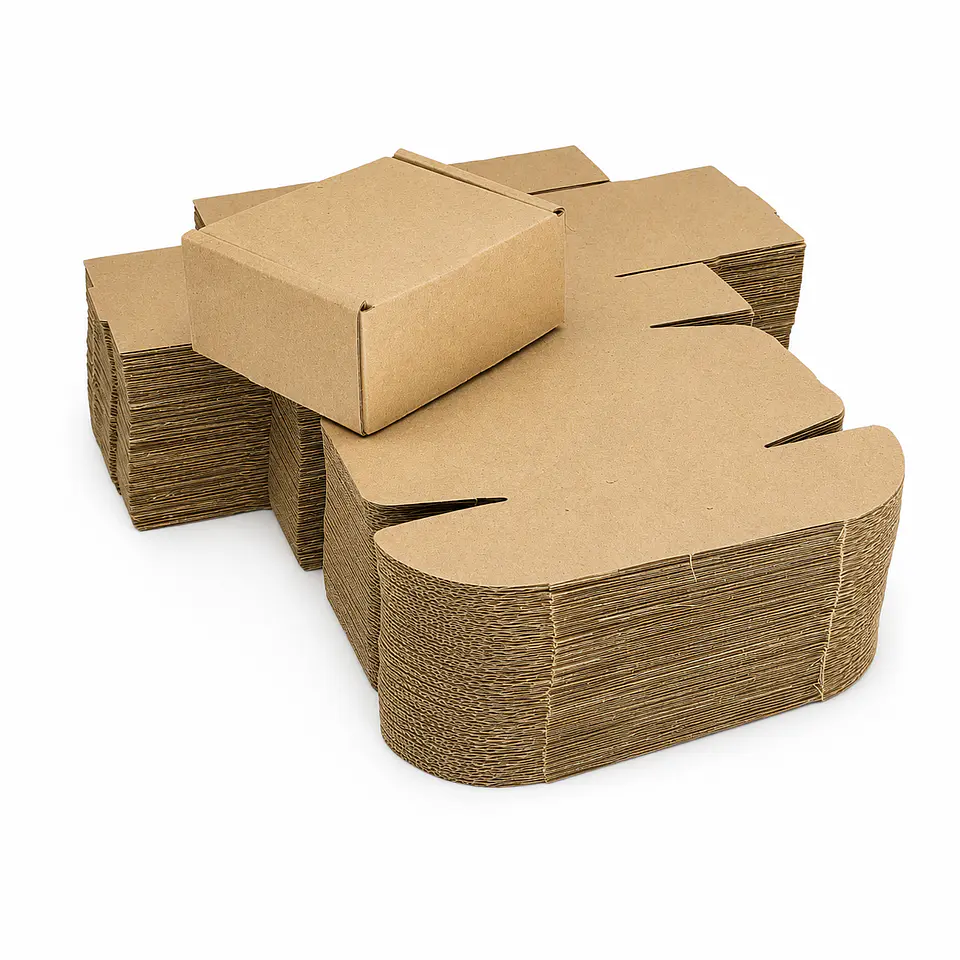 Caja Troquelada En Cartón Micro Corrugado 11x10x5 Cm 50 Unid 1