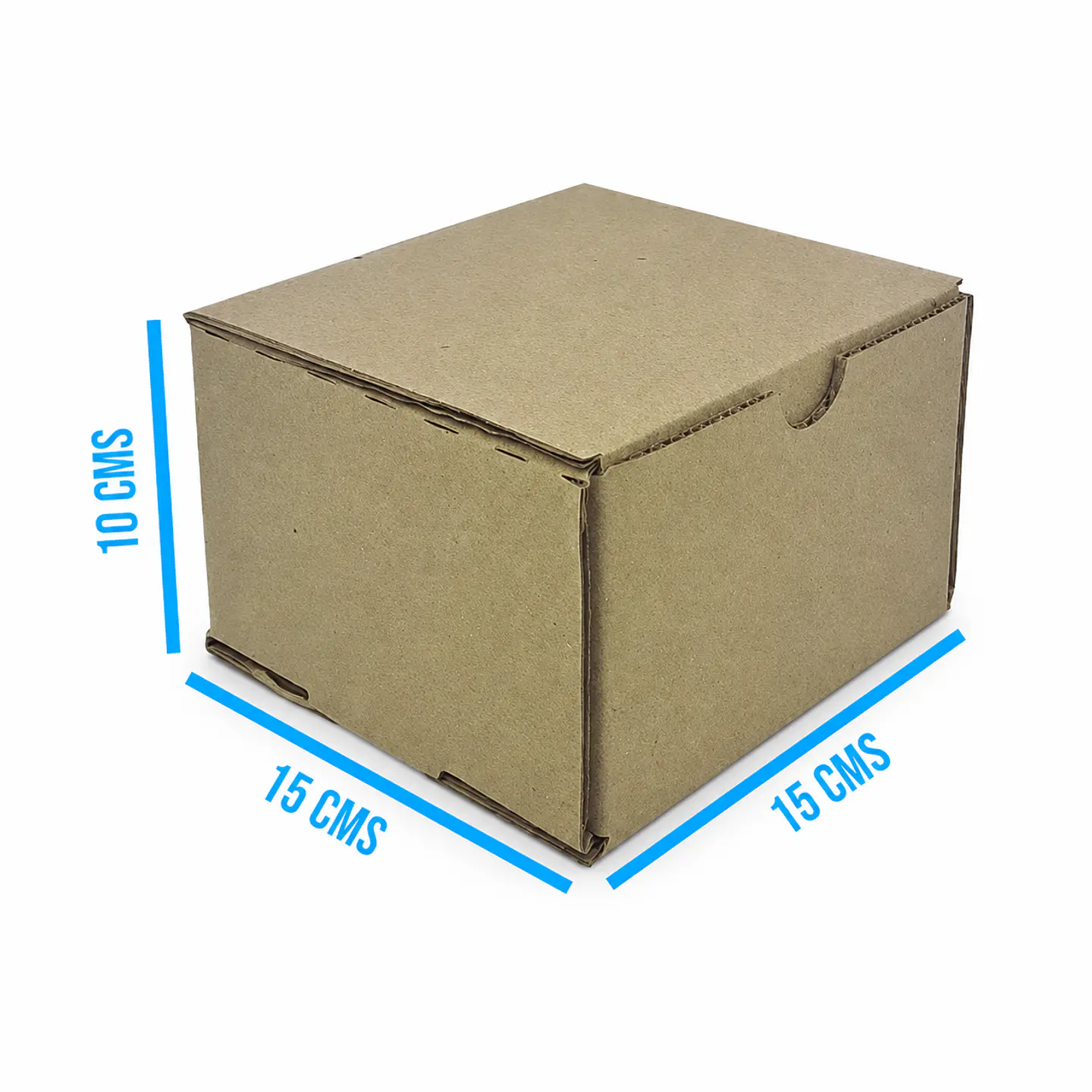 Caja En Cartón Corrugado 15x15x10 Cm Medidas Internas 2