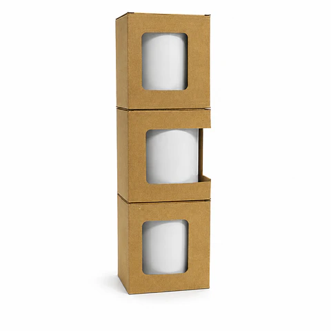 Caja Para Pocillo Mug Cierre Semiautomático X 50 Unidades
