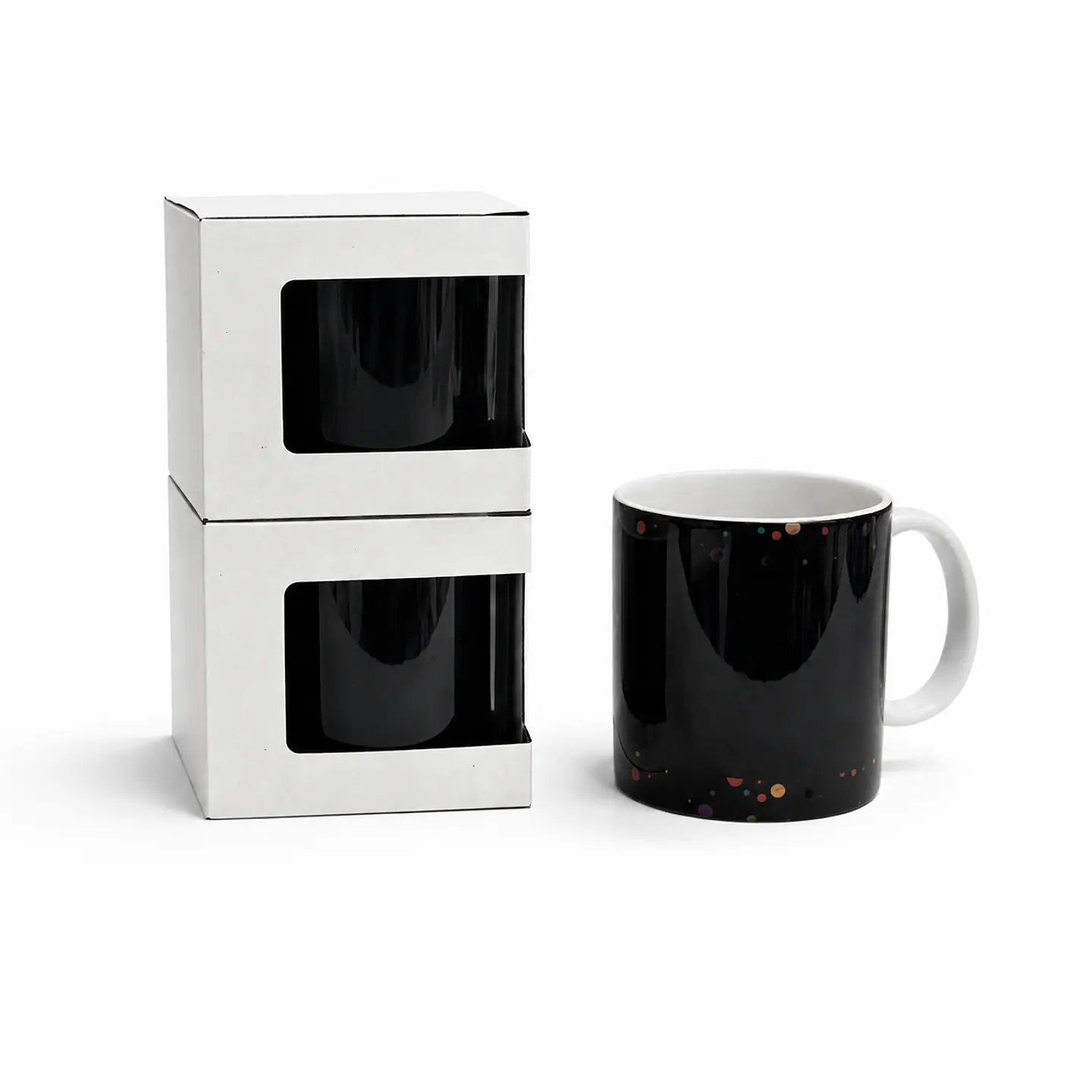 Cajas Resistentes Para Mugs Con Ventana Blancas X 20 Uni 1