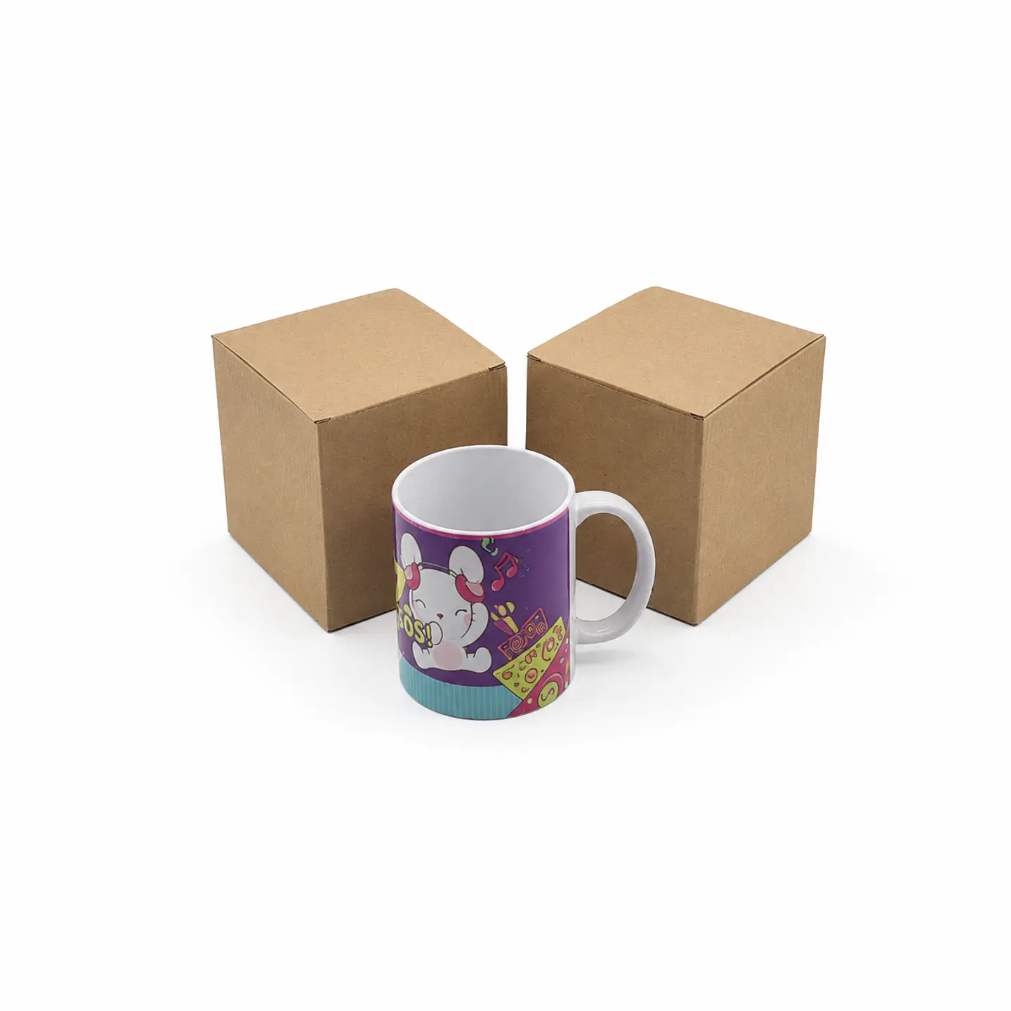 50 Cajas Para Mug Cierre Semiautomático Micro-corrugado 3