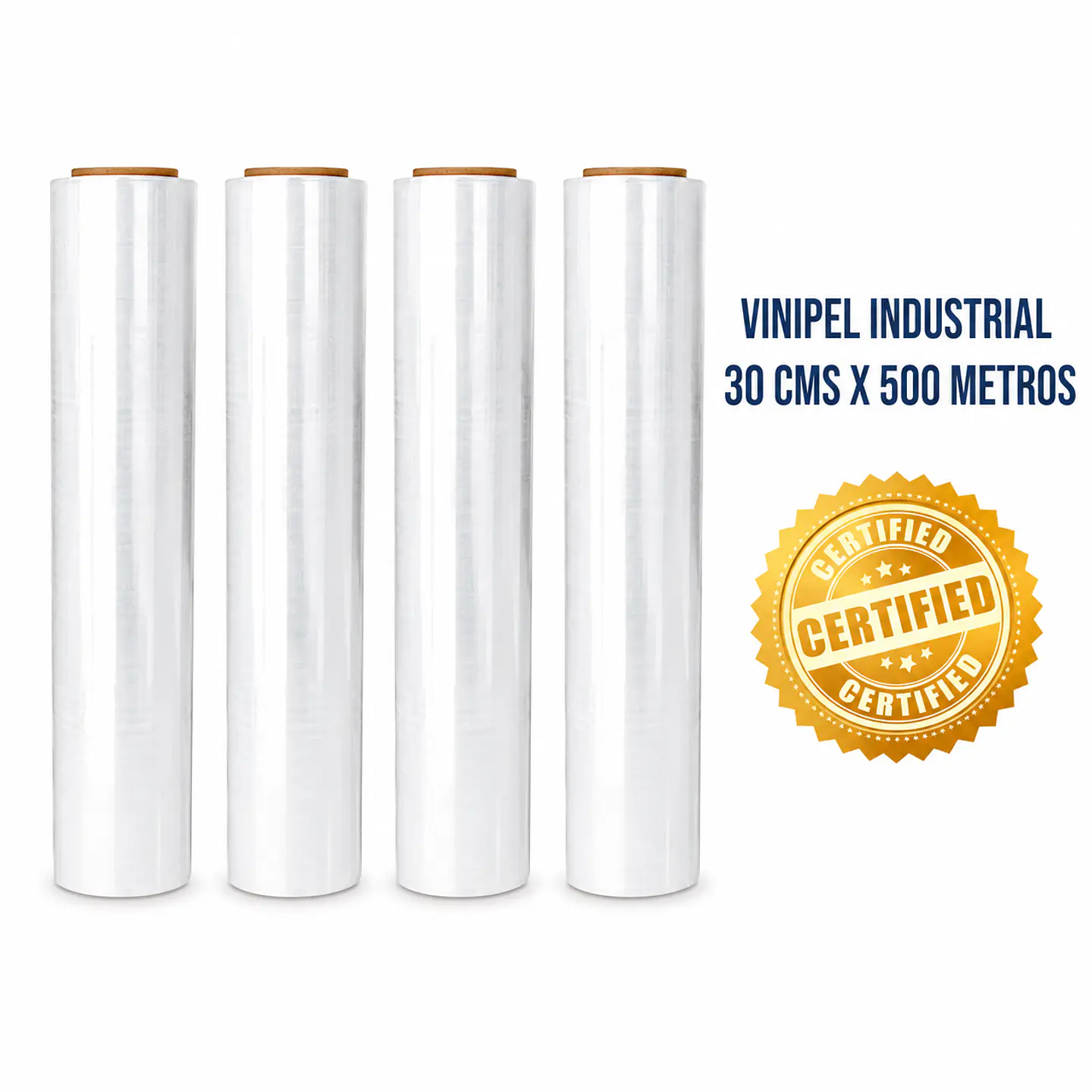 Vinipel Industrial Transparente 500 Mt X 50 Cm Ancho Stretch 2