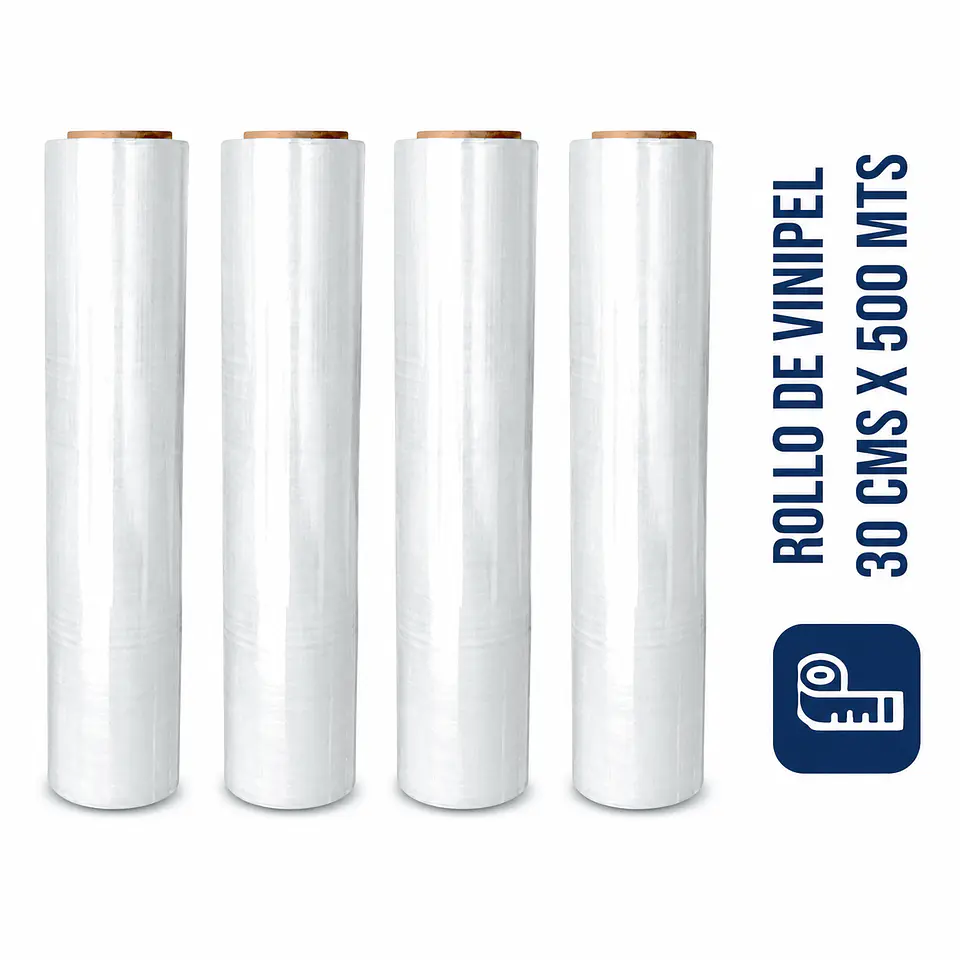 Vinipel Industrial Transparente 500 Mt X 50 Cm Ancho Stretch 3