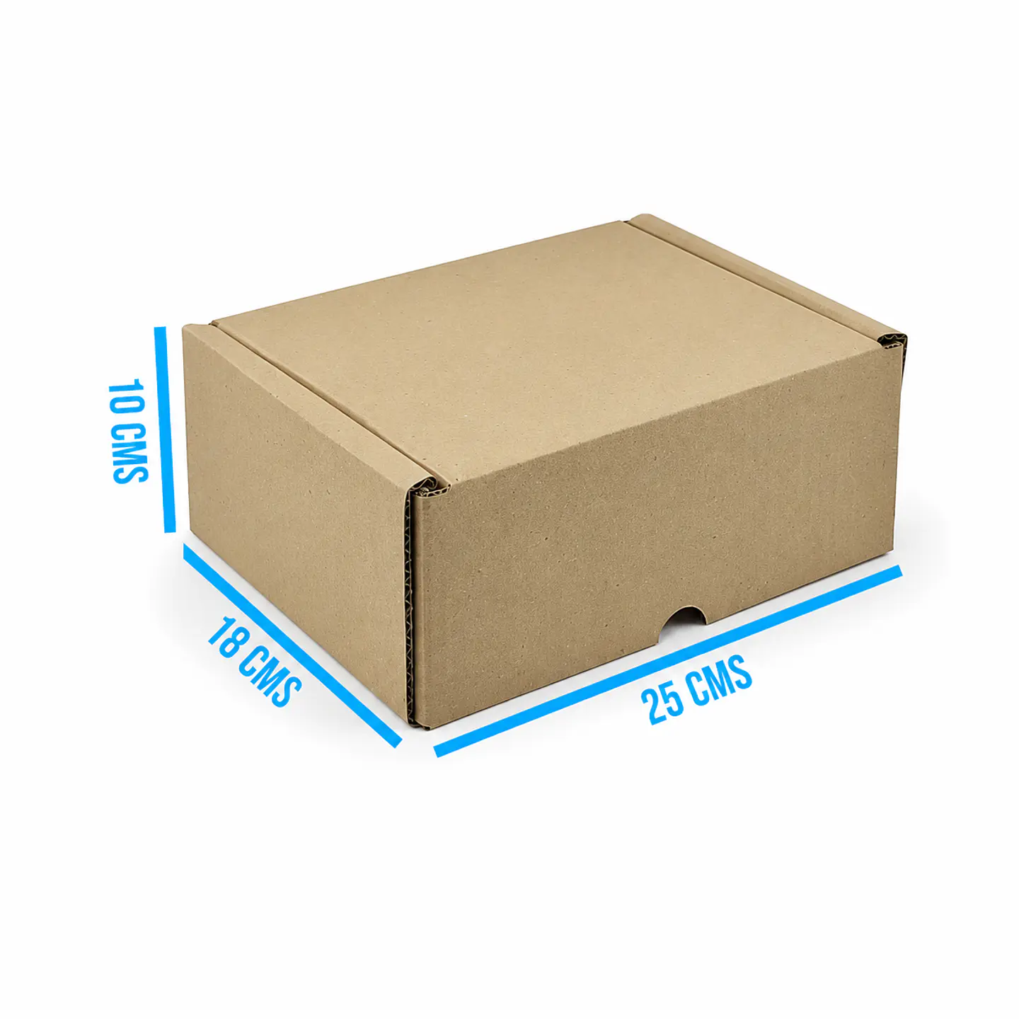 30 Cajas De Cartón 4 Mm   25 X 18 X 10 De Alto   2
