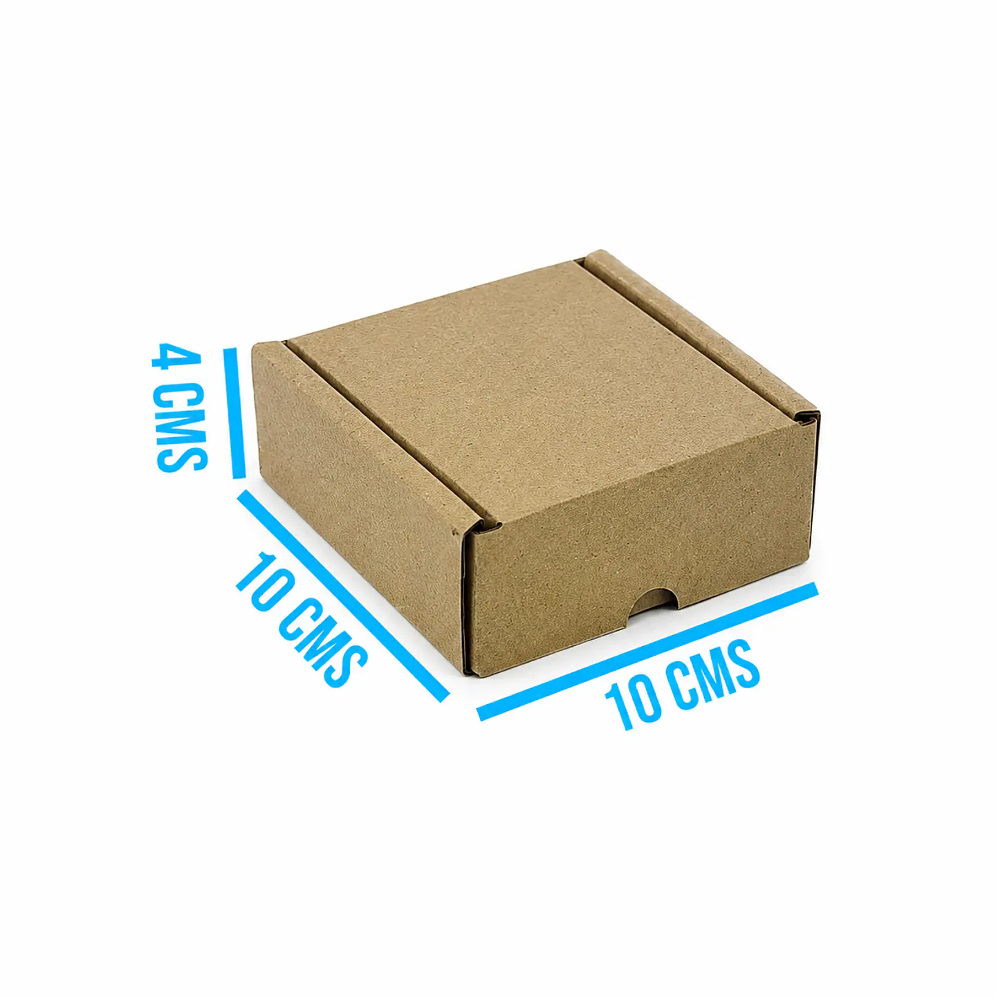 50 Cajas Troqueladas Automontables Microcorrugado 10x10x4 6