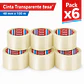 Cinta Tesa De Empaque Transparente 48 Mm X 100 Mt - Miniatura 6