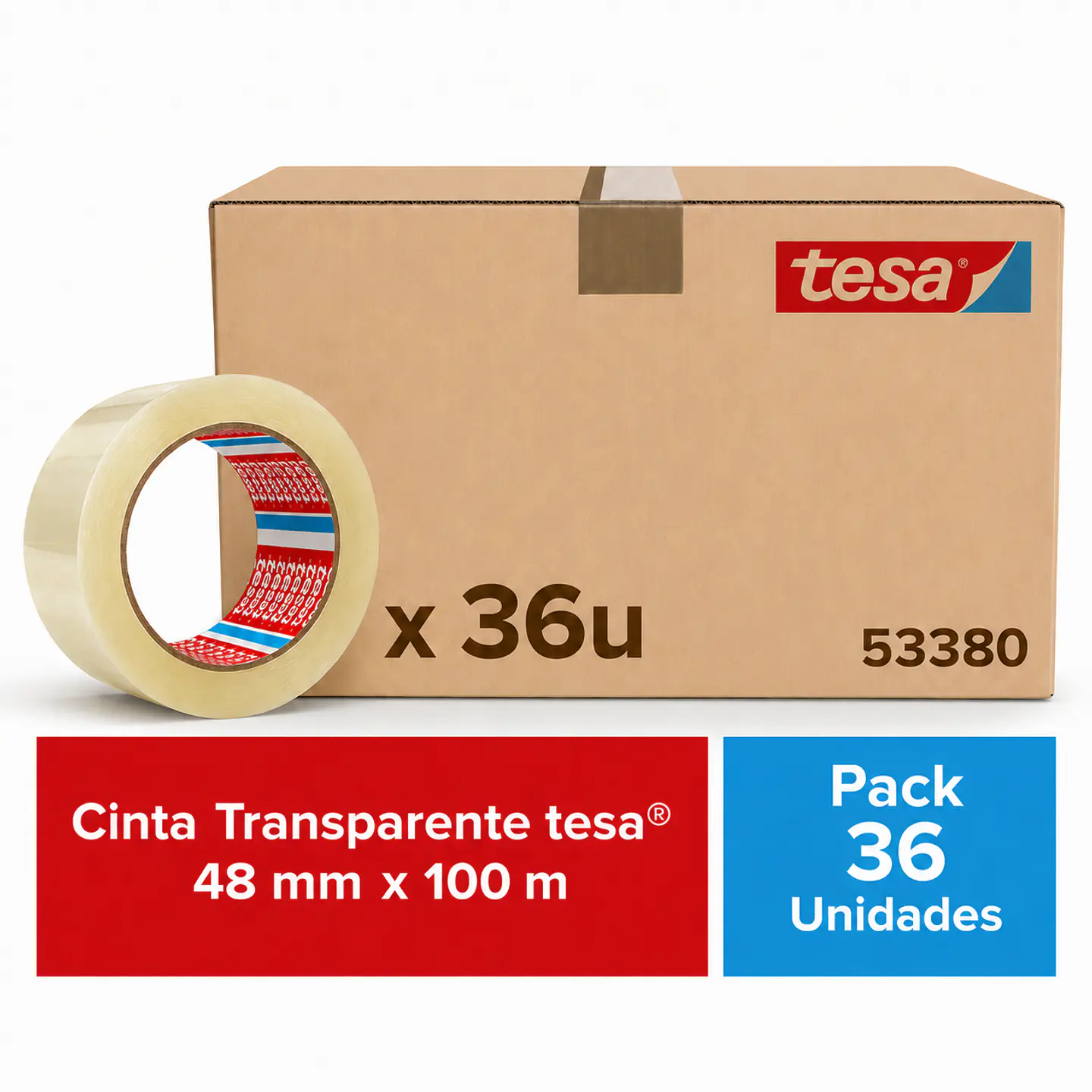 Cinta Tesa De Empaque Transparente 48 Mm X 100 Mt 7