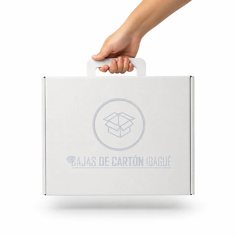 Caja Maletín Blanca 30x25x10