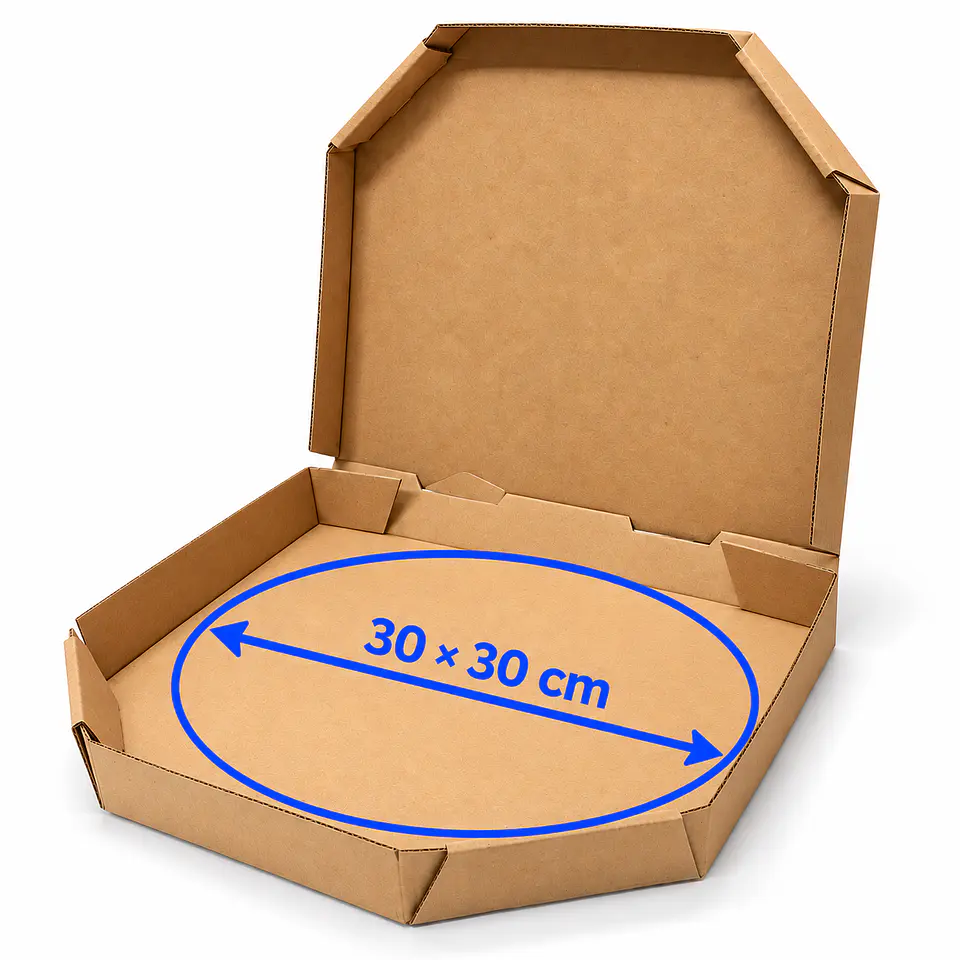 50 Cajas para Pizza Hexagonal de 30x30 1