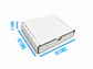 Caja De Cartón Blanca Troquelada 10 X 10 X 2 Cm Paquete De 100  - Miniatura 3