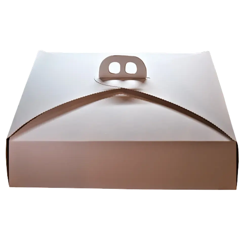 Caja Torta Cartulina Blanca 20 unidades