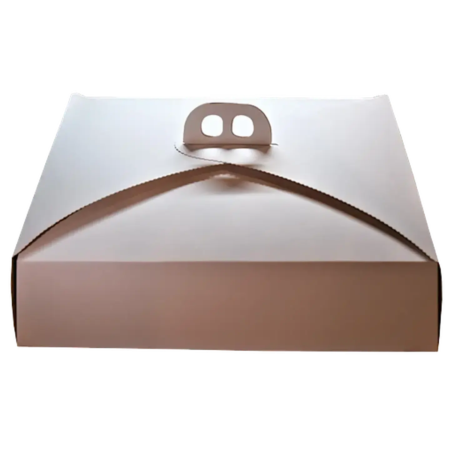 CAJA TORTA CARTULINA BLANCA 1