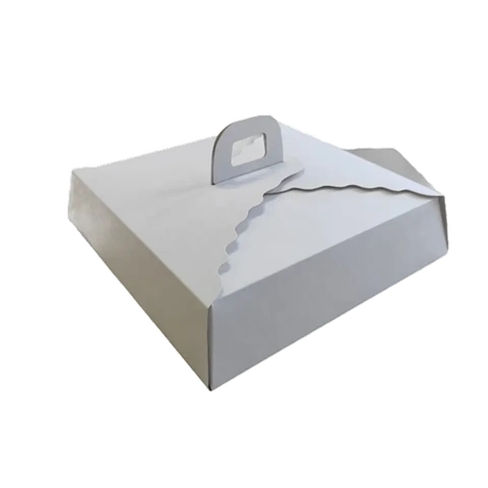 Caja Kutchen o Tartaleta Cartulina Blanca 30 unidades