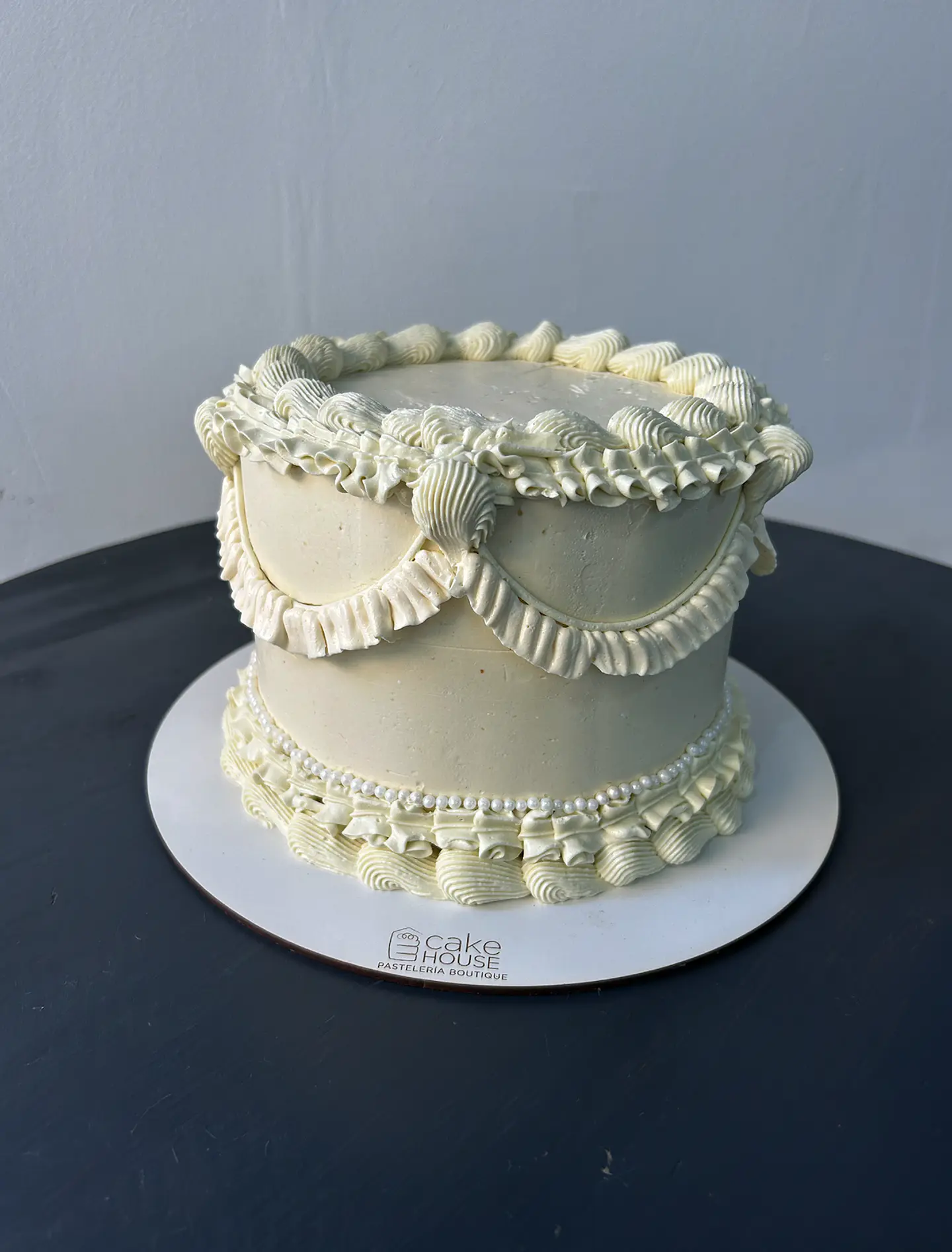 Tortas vintage redonda un color 5