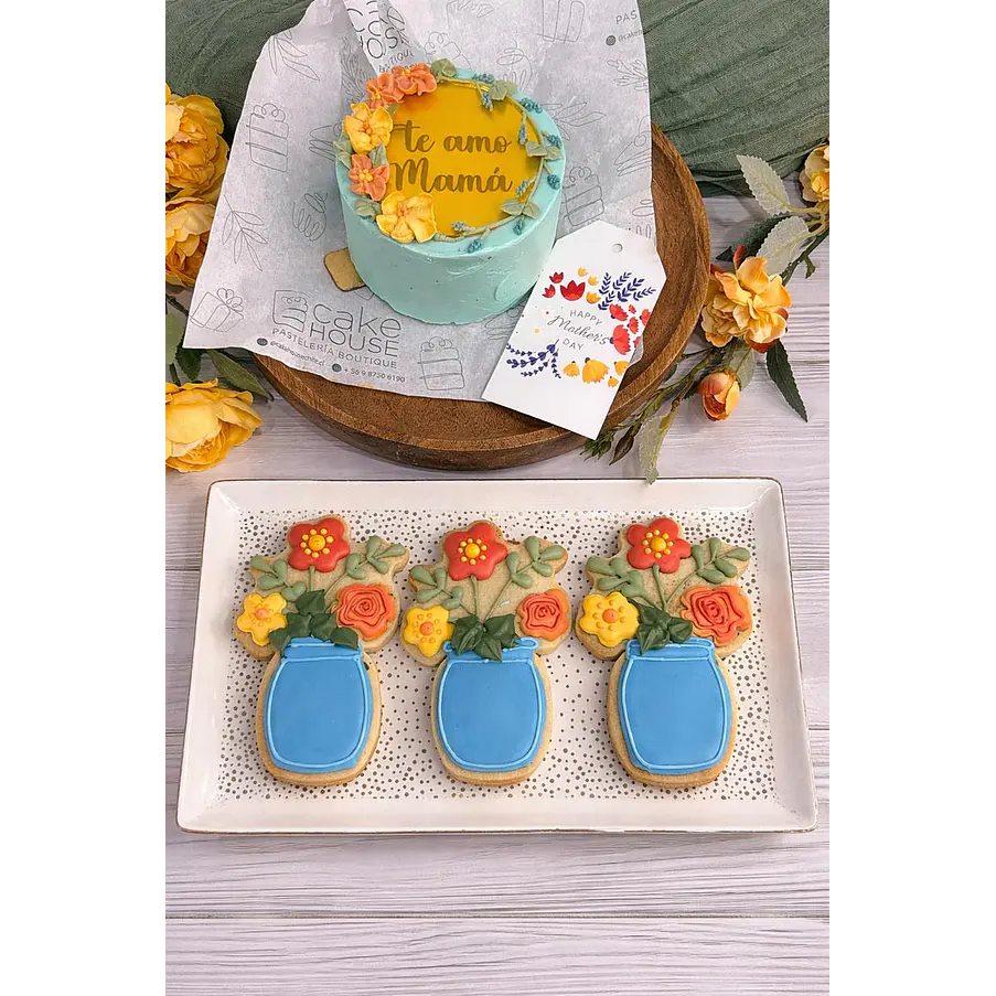 Galleta Dia de la Mama Florero 1