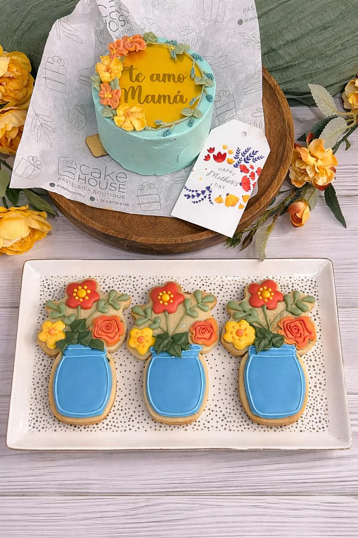 Galleta Dia de la Mama Florero 1