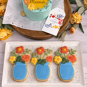Galleta Dia de la Mama Florero