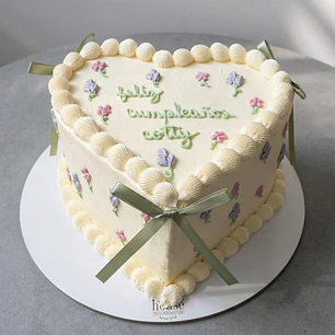 Torta Corazon  Vintage 15px