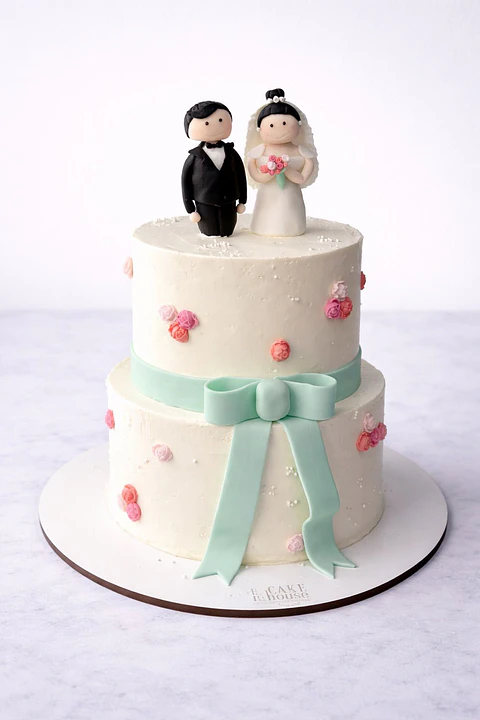 Torta novios 80 personas