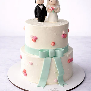 Torta novios 80 personas