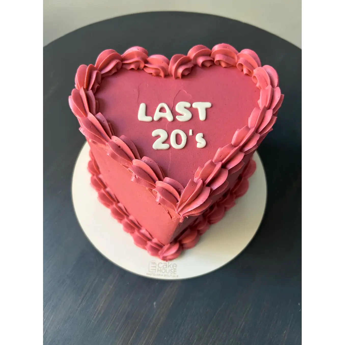 Torta Vintage Corazon 30personas 2