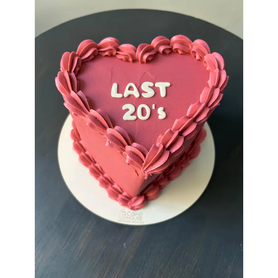 Torta Vintage Corazon 30personas 2