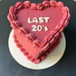 Torta Vintage Corazon 30personas - Miniatura 2