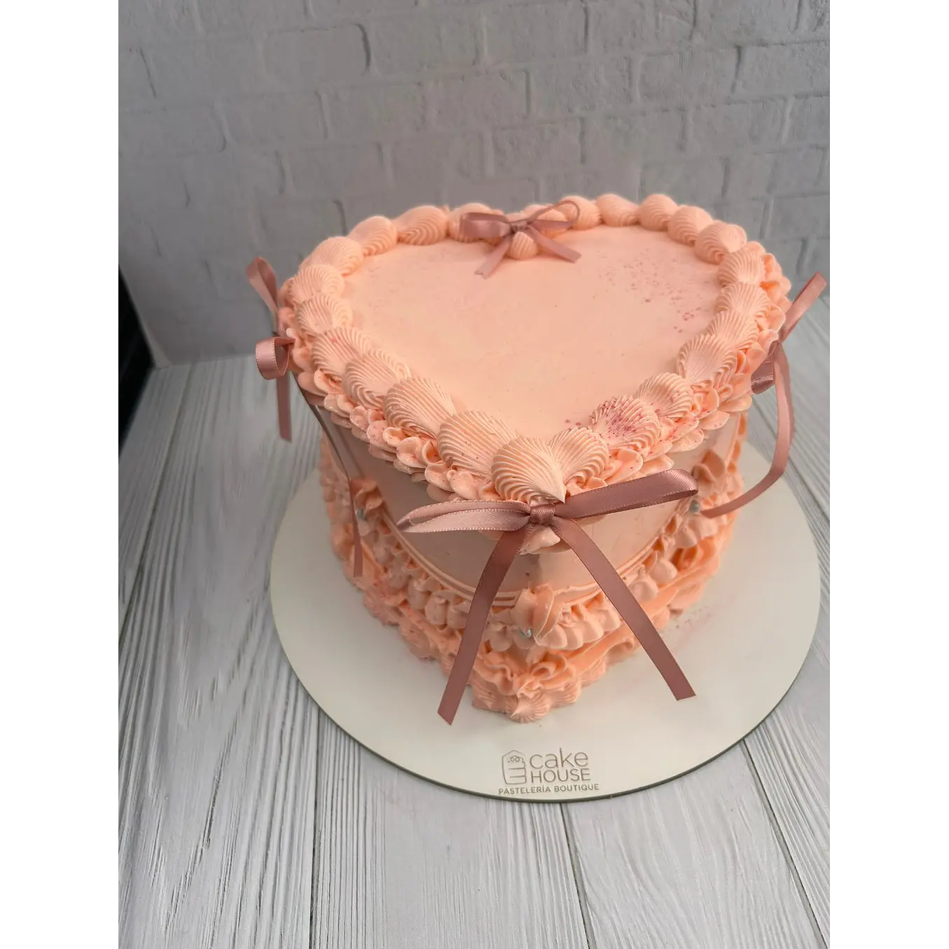 Torta Vintage Corazon 30personas 3
