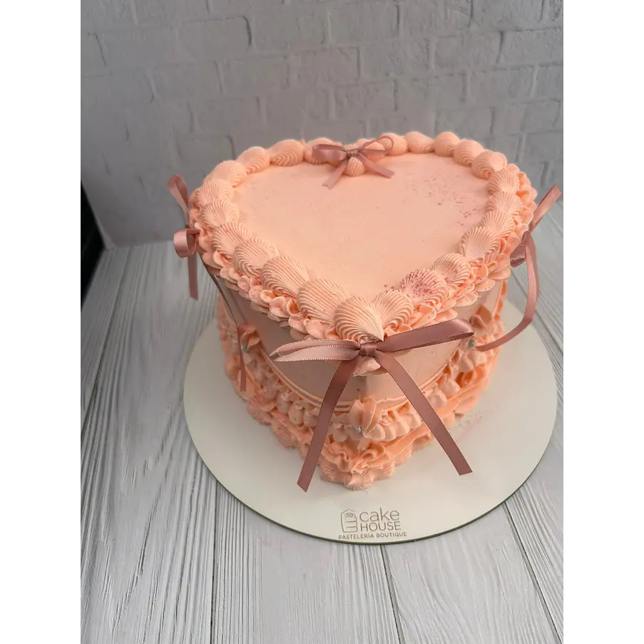 Torta Vintage Corazon 30personas 3