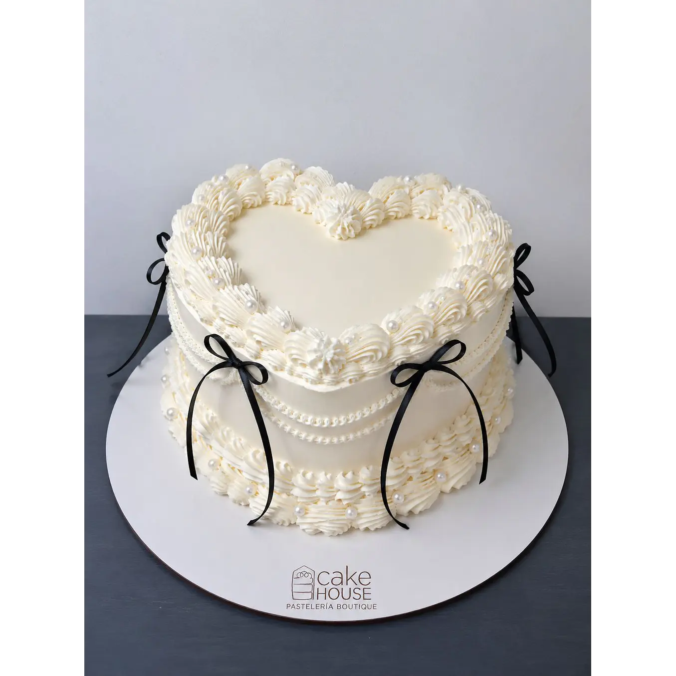 Torta Vintage Corazon 30personas 1