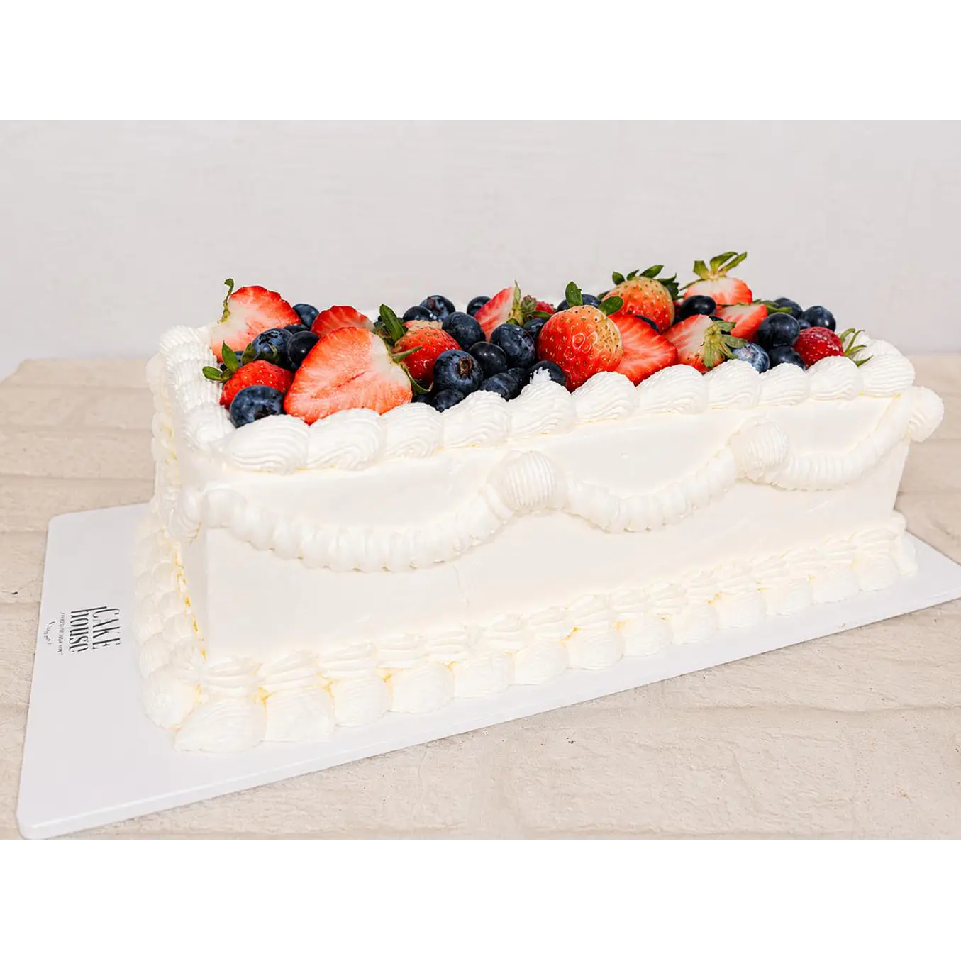 Long cake fruta o flores 2