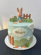 Torta Baby Shower con una figura modelada - Miniatura 5