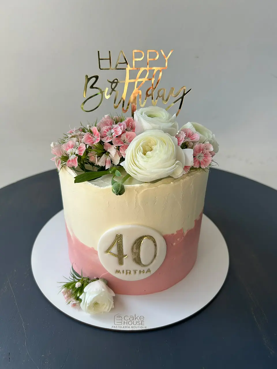 Torta personalizada flores de temporada 5