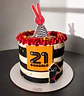 Torta personalizada decoración de lamina de fondant plana - Miniatura 8