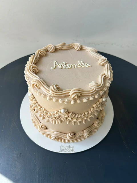 Tortas vintage redonda un color