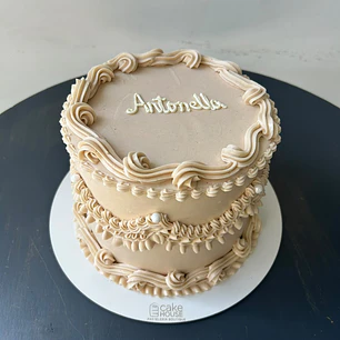 Tortas vintage redonda un color