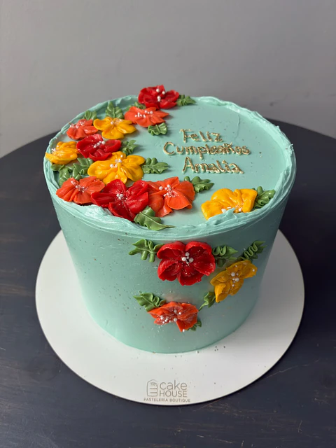 TORTA FLORES MANGUEADAS