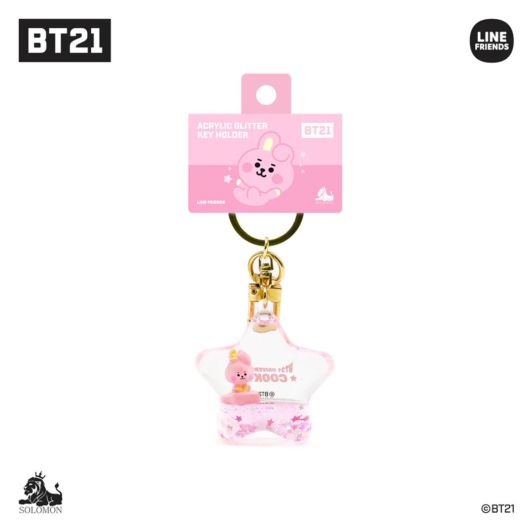 BT21 - ACRYLIC GLITTER KEY HOLDER 8